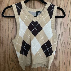 argyle sweater vest
